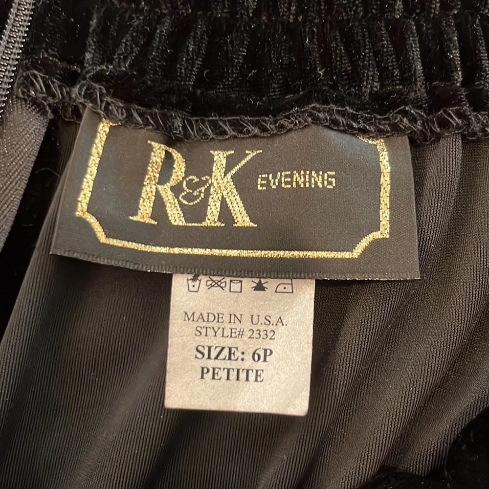 Vintage Velvet Skirt by R&K Evening - Picture 4 of 4